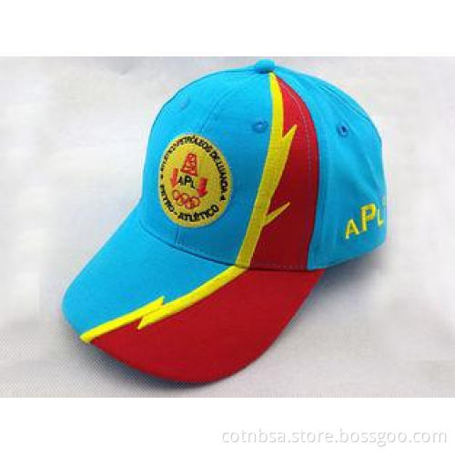 Fashion Multi Color Embroidered Baseball Cap with Metal Buc